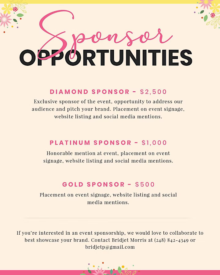 Sponsor Opportunities - Women's Power Hour